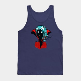 Funny Vampire Girl Character Tank Top